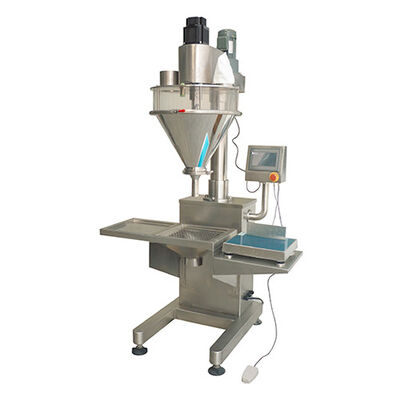 قیمت مناسب دستگاه پرکن نیمه اتوماتیک مارپیچ 100BPH قهوه فلفل قرمز ادویه شیر خشک پروتئینی کوچک آنلاین