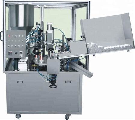 قیمت مناسب دستگاه پرکننده تجهیزات آب بندی لوله پلیمری پلاستیکی لوازم آرایشی و بهداشتی مشکی مات آنلاین