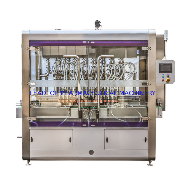 دستگاه پر کردن بطری های مایع 8 Kw Rotary 220/380V منبع برق CE/GMP/SGS/BV گواهینامه