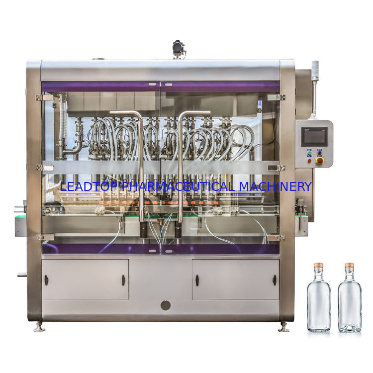 دستگاه پر کردن بطری و پوشش آبمیوه دستگاه پر کردن بطری آبمیوه 0.6MPa فشار هوا<1% دقت