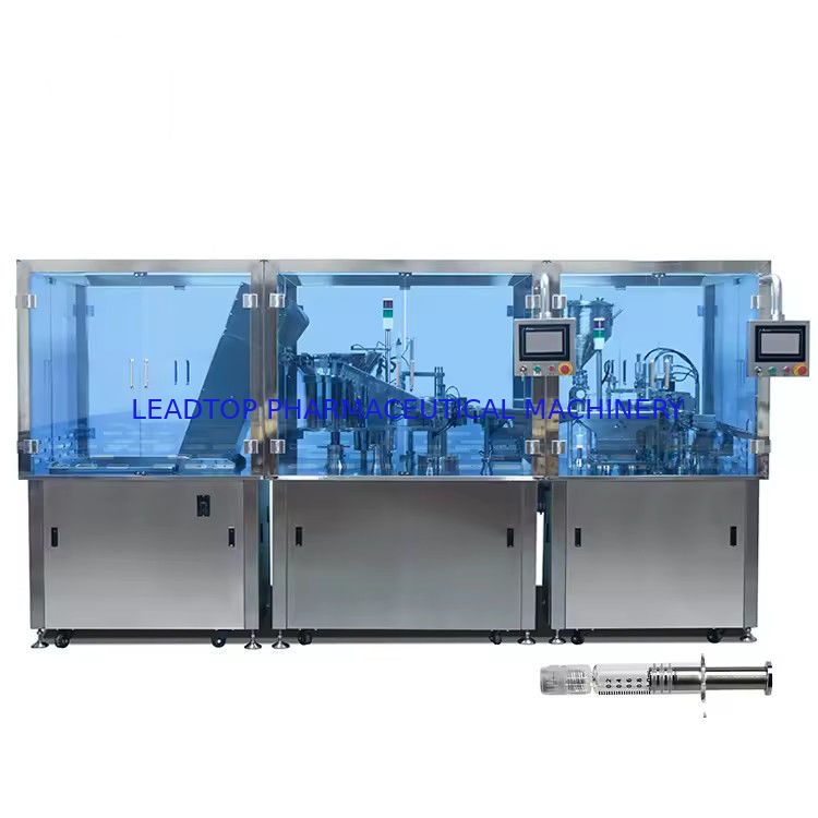 دستگاه پر کردن سرنج کنترل شده با کنترل خودکار PLC با ظرفیت تولید بزرگ 1700-2800 p/h