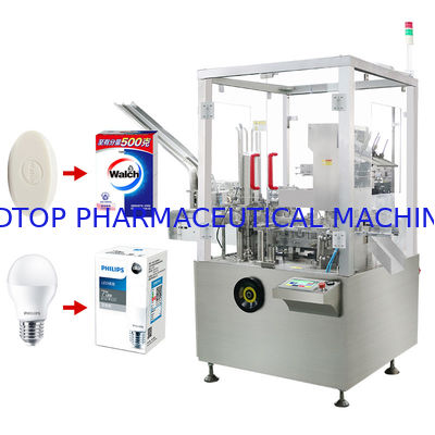 قیمت مناسب دستگاه بسته بندی جعبه کارتن اتوماتیک بار عمودی صابون لامپ محصول کوچک آنلاین