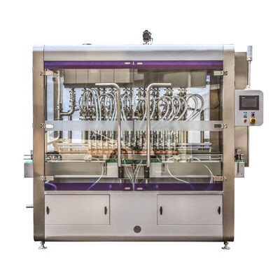 قیمت مناسب دستگاه پر کردن بطری های مایع 8 Kw Rotary 220/380V منبع برق CE/GMP/SGS/BV گواهینامه آنلاین